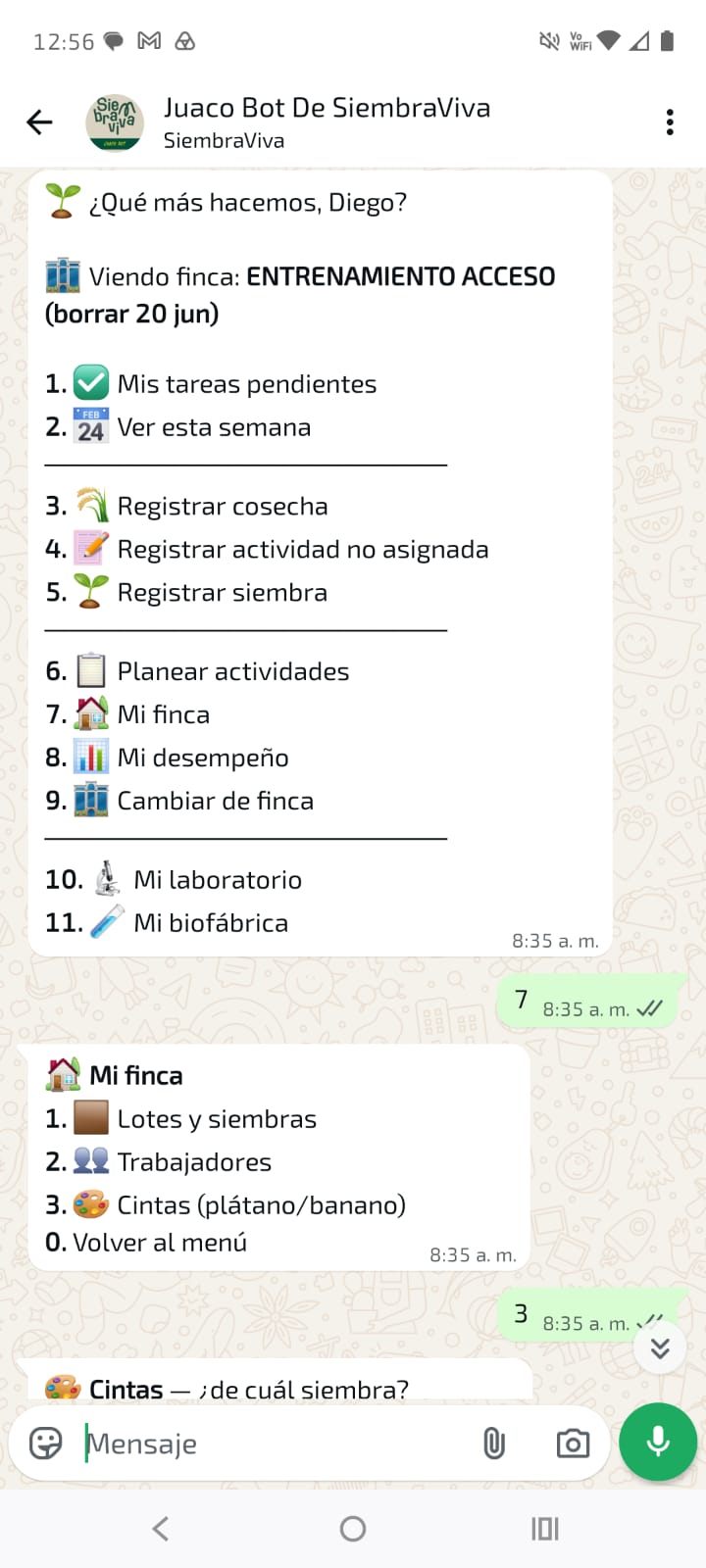 Trazabilidad en WhatsApp